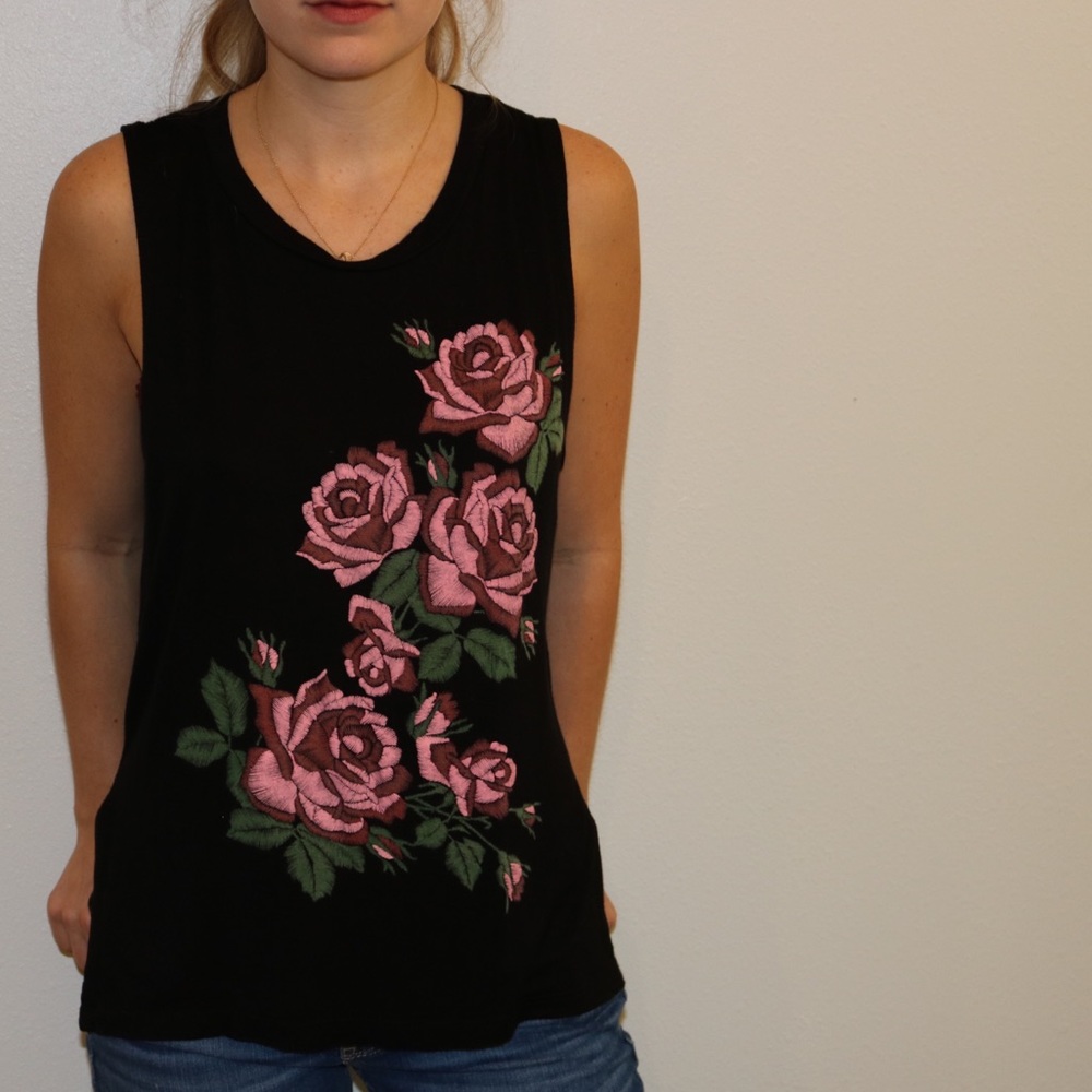 Embroidered Tank